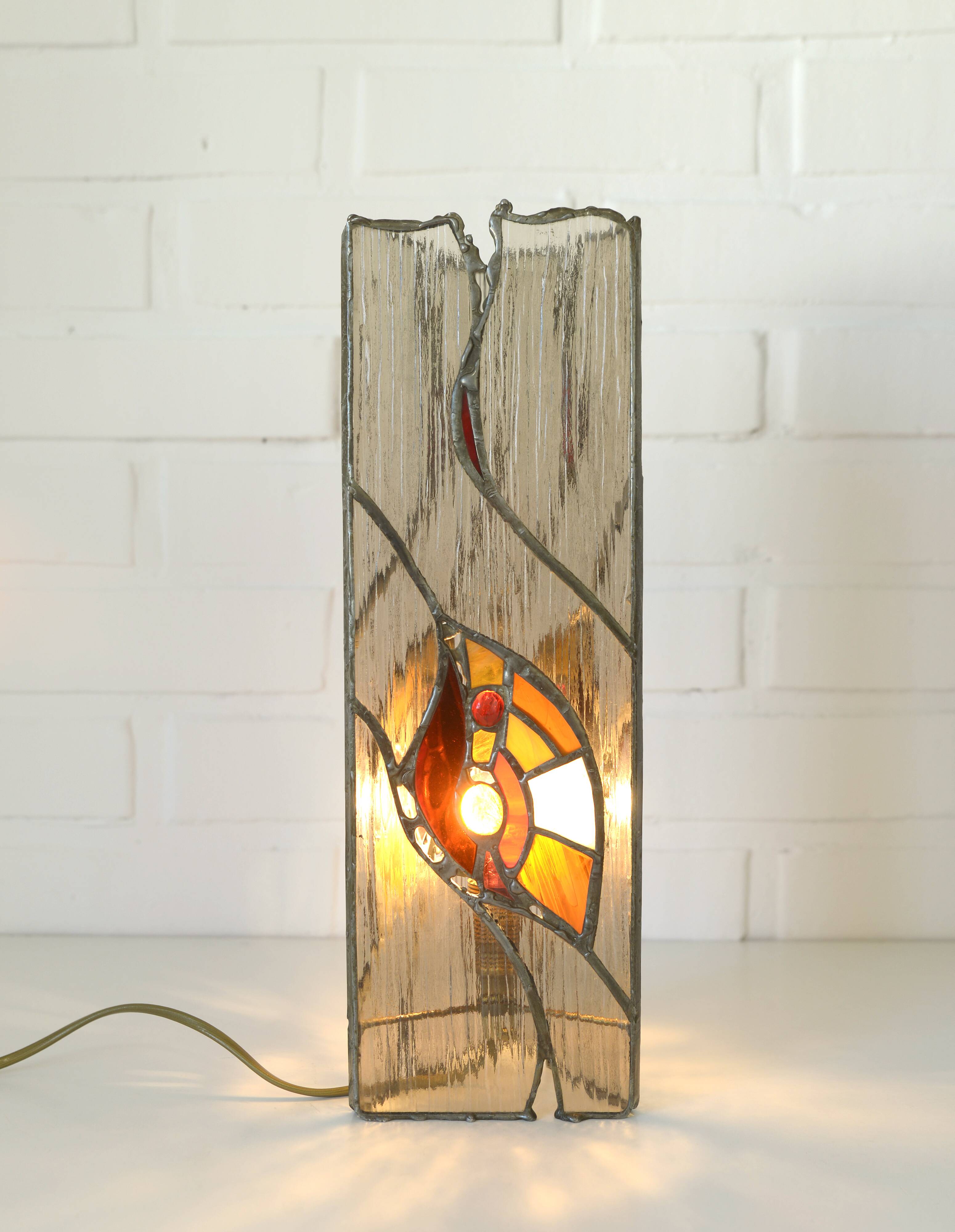 Vintage Bedside Tiffany Style Lighting Unique Lamp Vitrage Handmade Light