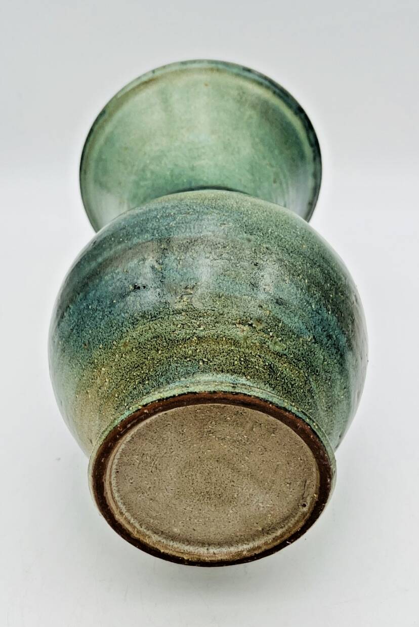 Grand vase Jean Marais céramique bleu vert - 661002