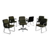 chaises de conférence vintage | chaises | ensemble de 6 | années 1960