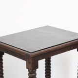 Wooden table legs in coils