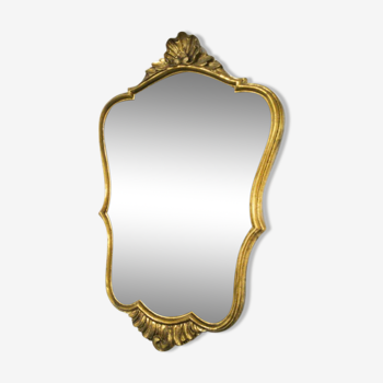 Miroir baroque doré 53x35cm