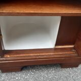 Art Deco bedside tables carved wood and marble 1930