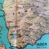 Beautiful bird's-eye view map of the Abyssinia region