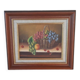 Tableau peinture cadre bois