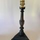 Duo wooden lamps, new 2 M fabric cables, lampshades