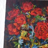 Painting of red flowers