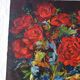 Tableau de fleurs rouges