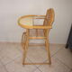 High chair child rattan of the years 60