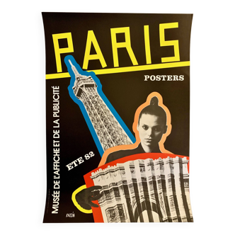 Affiche en Quadrichromie de musée par RAZZIA PARIS ETE 1982