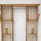 Rattan cloakroom coat rack 1950