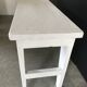Bench patinated in white