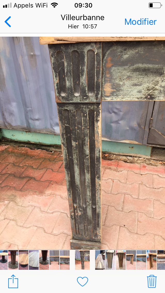 Old fireplace mantle