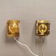 Pair of maritime wall lamps made by Danish Vitrika in the 1960s