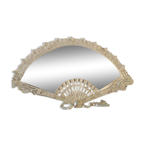 Miroir Antique forme éventail,