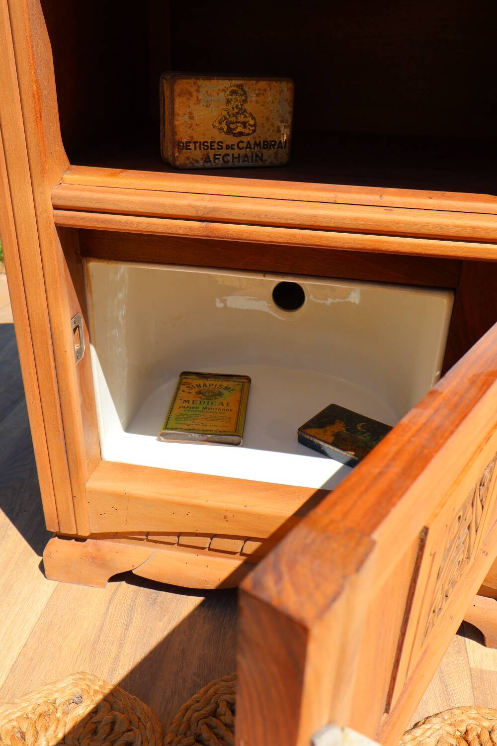 Art Deco bedside table/nightstand