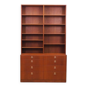 Bibliothèque en teck, design danois, années 1960, designer : Børge Mogensen