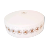 Ceiling light in opaline and granita setting 60s