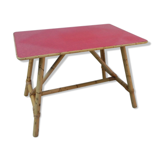Bamboo dining table with formica top