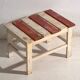 Rustic low bench made of wood – Central Europe, around 1940