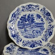 Service de table 52 pièces Derby Sarregemines Bleu profond
