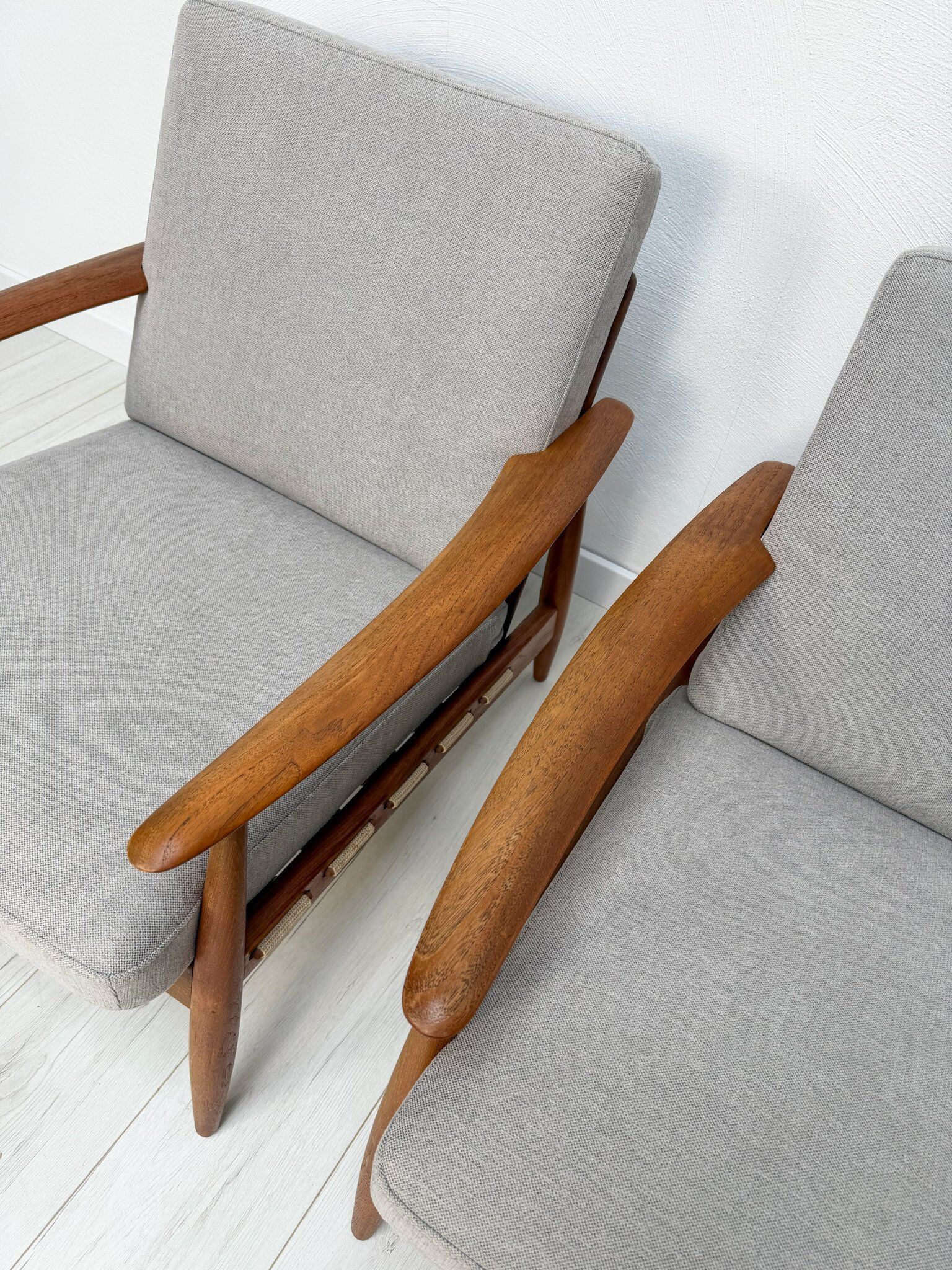 1960s vintage Danish mid-century teak armchair