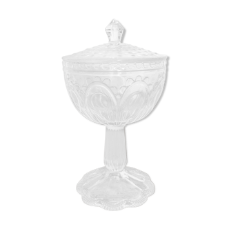 Standing glass candy box