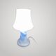 Vintage Murano Opaline Mushroom Lamp with Tinsel Diffuser? Blu Table