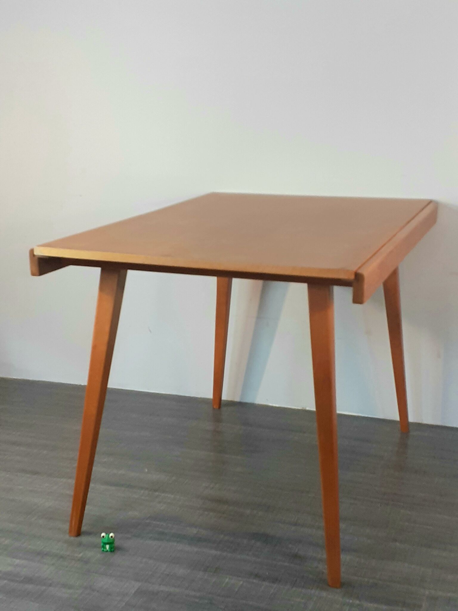 Extendable table in Beech Frantisek Jiràk by Tatra, Vintage Czechoslovak 1950s