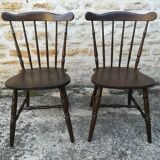 Mismatched bistro chairs