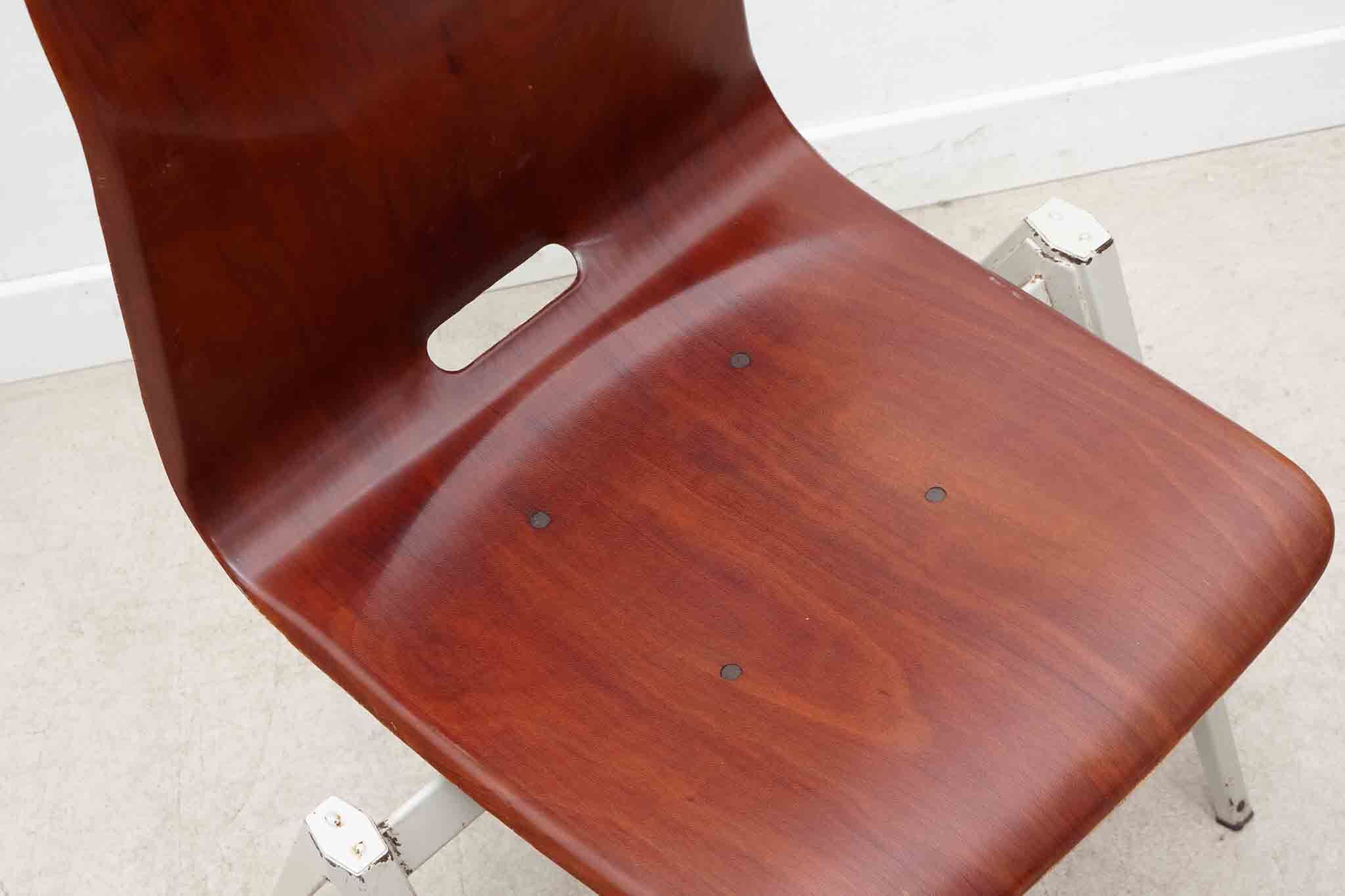 Galvanitas S22 mahogany and white chair