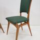 Set of 8 vintage wooden chairs, Italian design of the years 1960/70