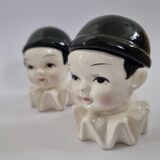 Paire de coquetiers Pierrot