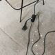 Lampadaire cordage vintage porte revue