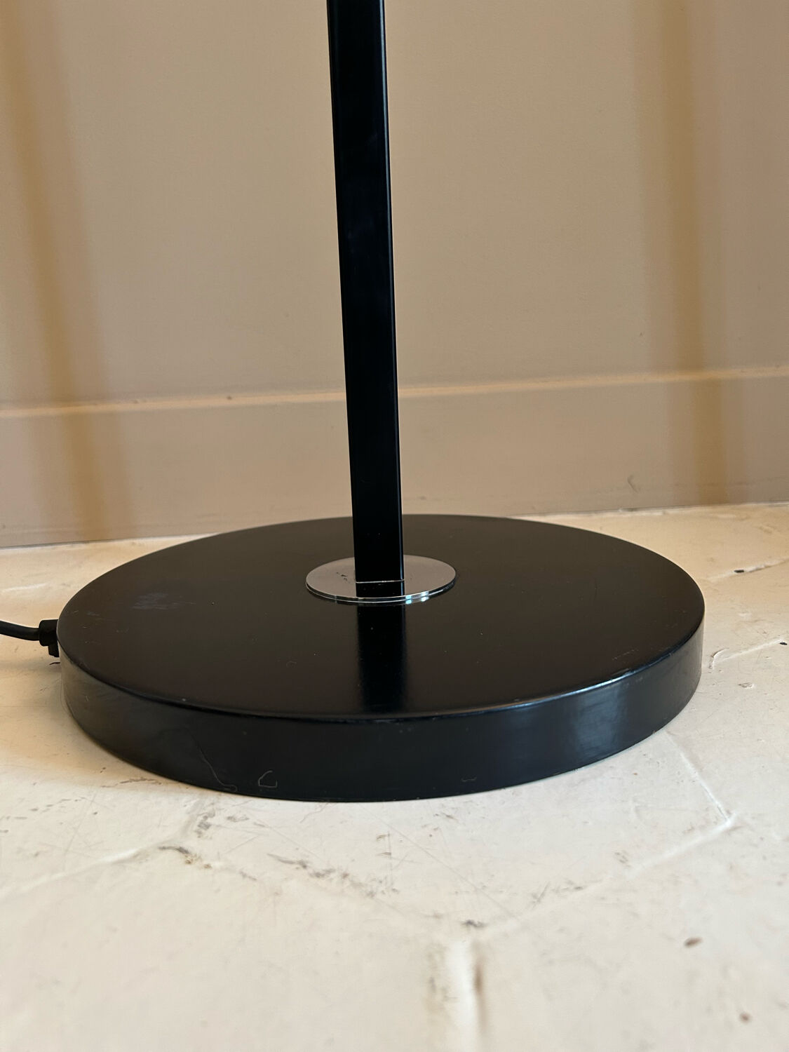 Pair of vintage geometric floor lamps model "206863" , Pierre Disderot for Glass and Light, France 1980