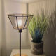 Table lamp with an old art deco type lampshade