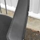 Chrome metal chair and Bauhaus style leather – 70s/80s