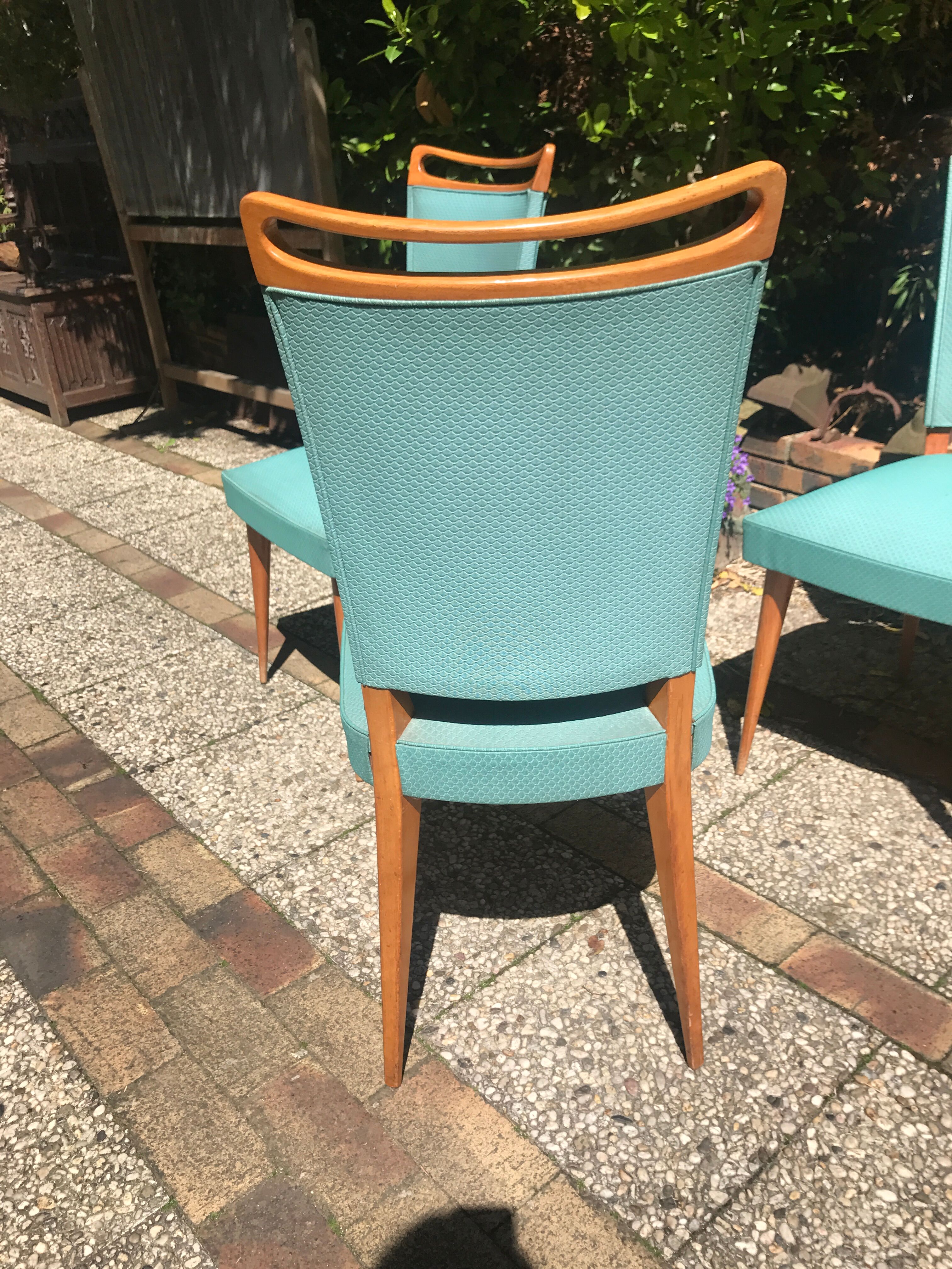 Series of six vintage chairs