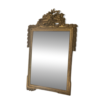 Miroir ancien en bois sculpté
