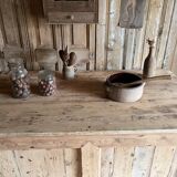 Old solid pine counter