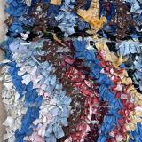 Colorful Boucherouite Moroccan rug - 88 x 158 cm