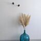 Pair of vintage turned wood coat hooks – sculpted knobs