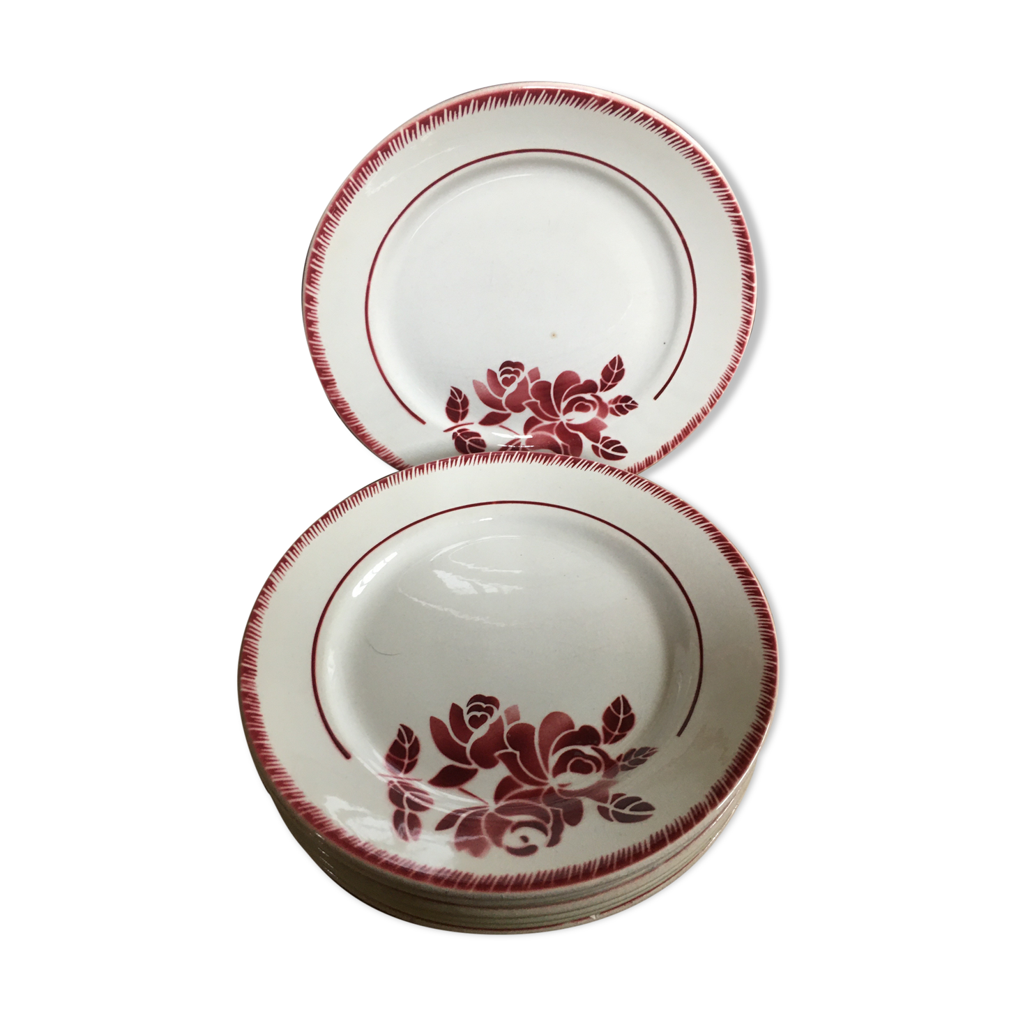 Series of 8 flat plates