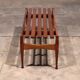 Banc vintage en noyer de Gio Ponti réalisé par Fratelli Reguitti, 1950