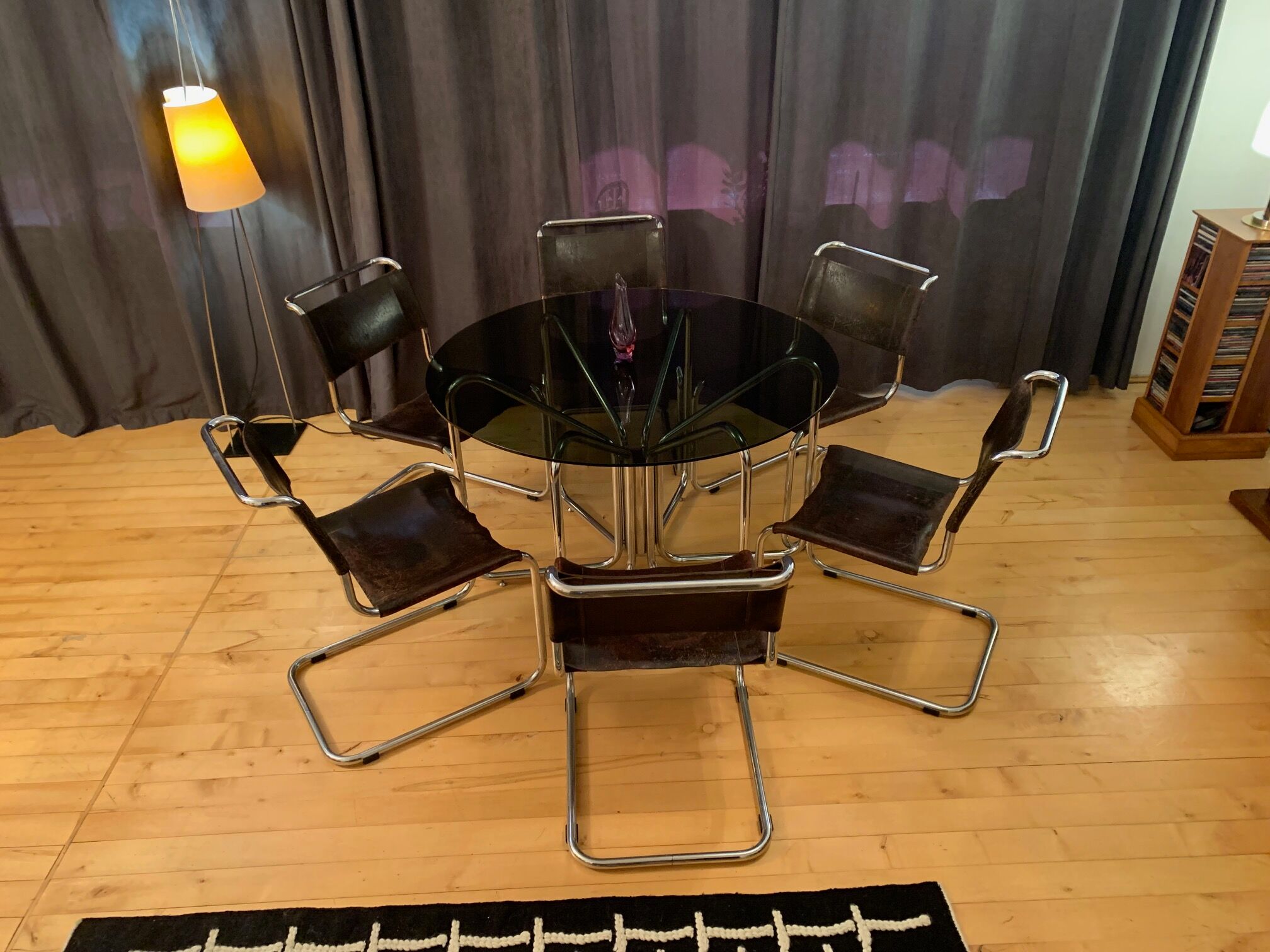 A set of six S33 chairs by Mart Stam, Thonet, Germany, 1960s.