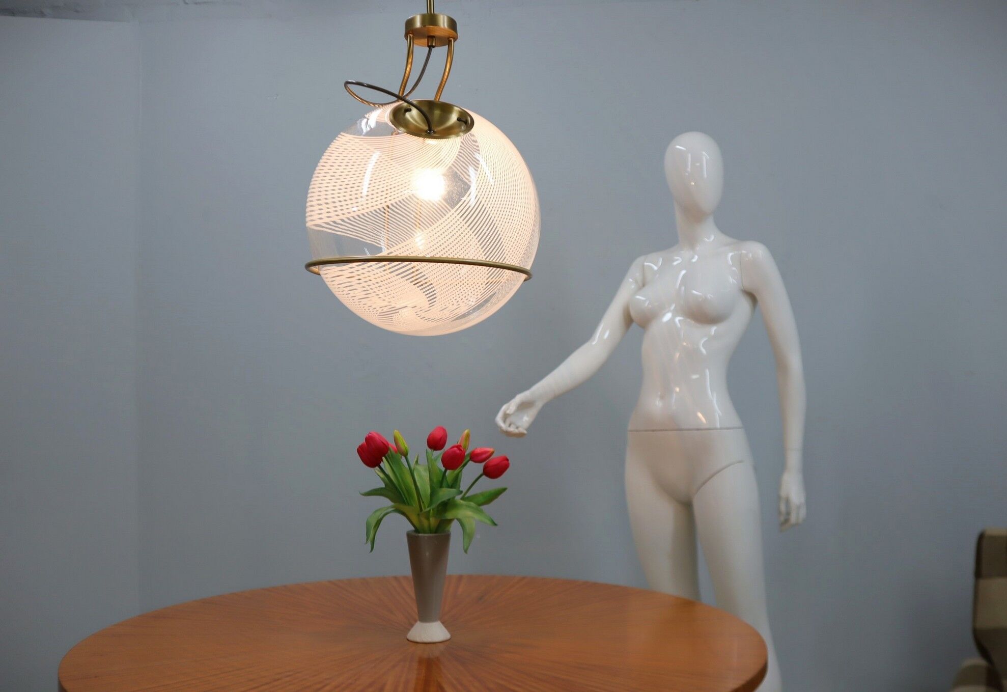 Lino Tagliapietra hanging lamp La Murrina 1970s