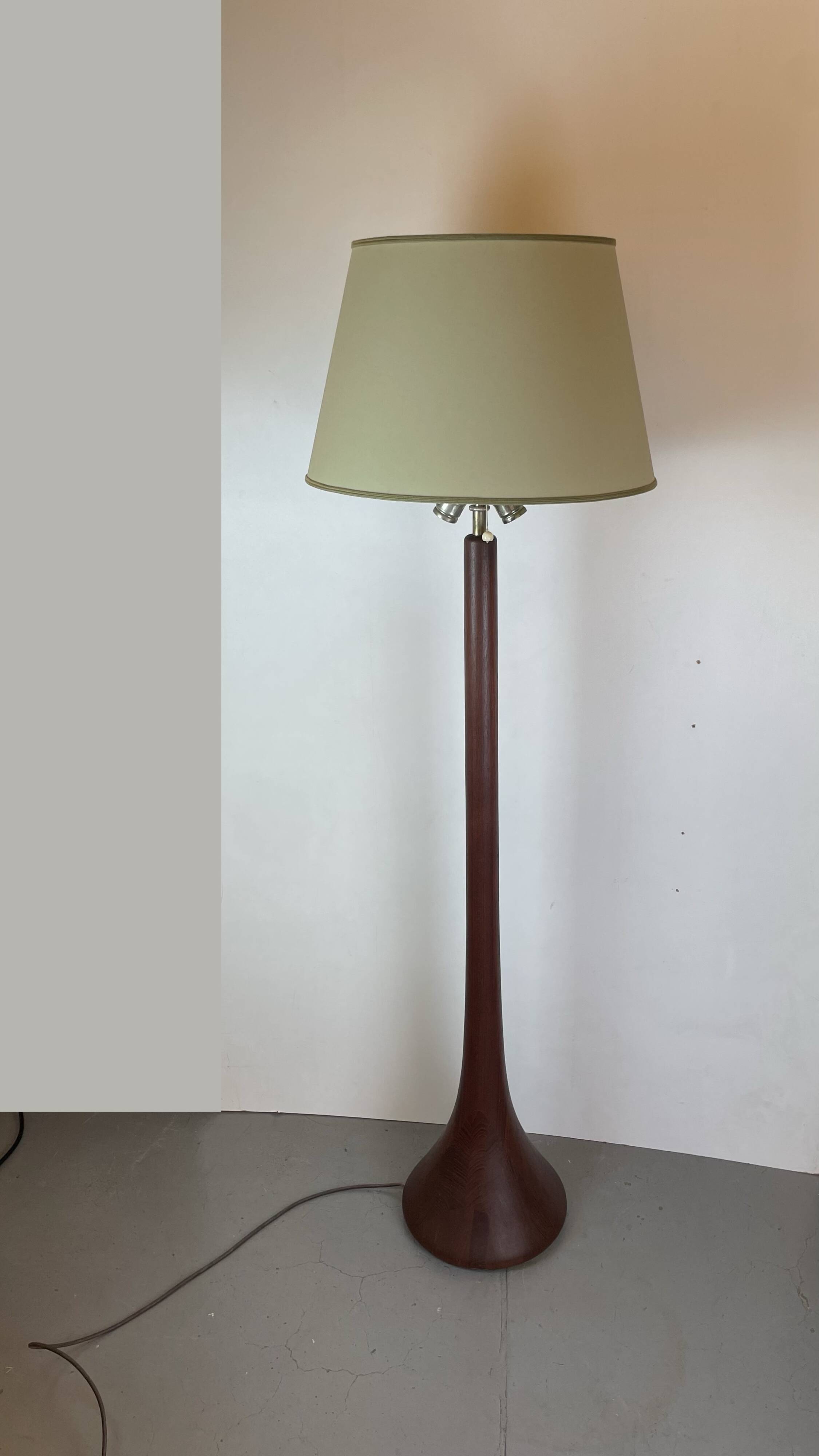 Mid-Century Teak Floor Lamp by Kirk, Denmark, 1960s