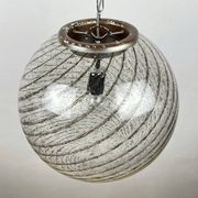 Vintage swirling Murano glass pendant lamp La Murrina, Italy, 1970s