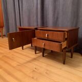 Paire de tables de chevet Italie années 1960