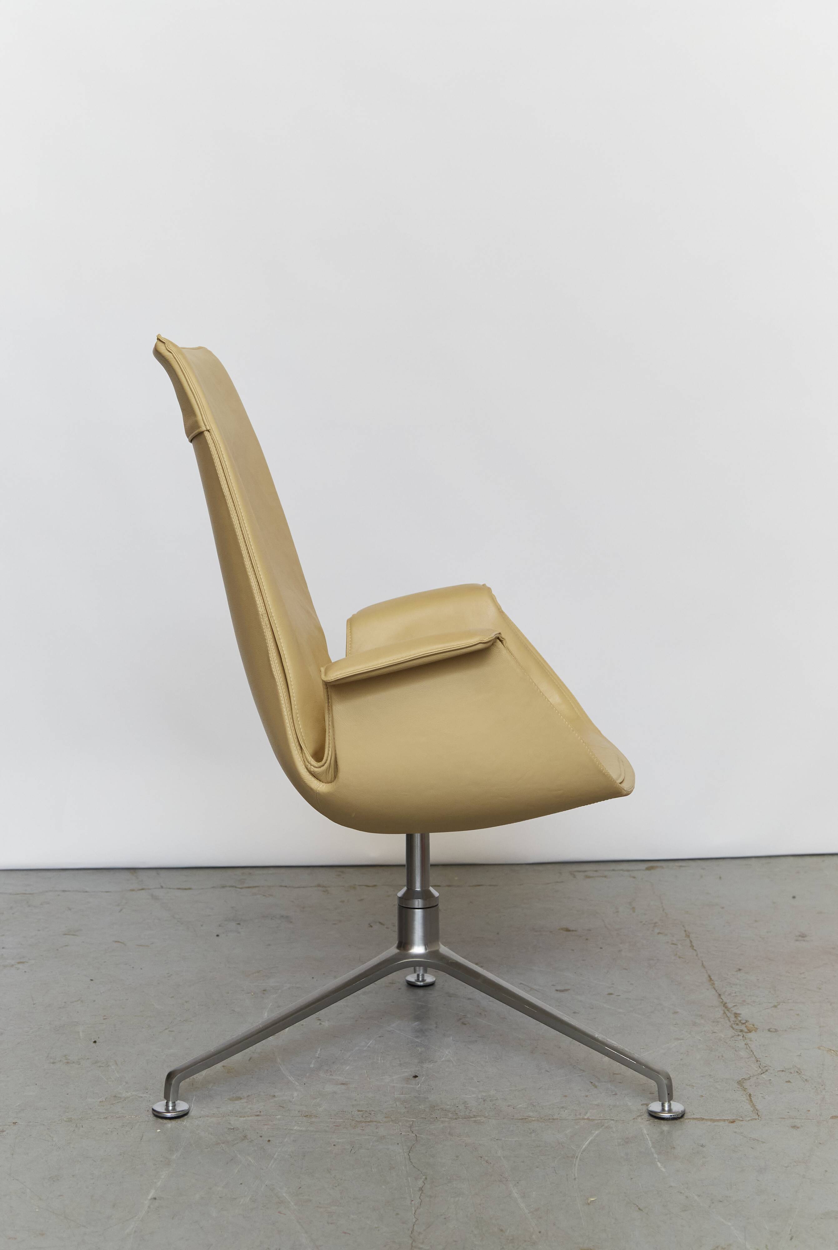 Chaise Tulipe Pivotante Modèle 6725 par Preben Fabricius & Jørgen Kastholm pour Walter Knoll