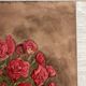 Watercolor with bouquet of roses